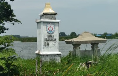 Batas wilayah Kelurahan Balok di jalan Mbiru Kendal