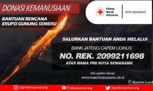 Aksi Kemanusiaan, PMI Kota Semarang Galang Dompet Semeru