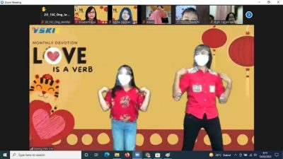 Perayaan Imlek di SD YSKI Semarang