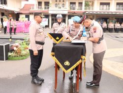 Kapolresta Pimpib Sertijab Pejabat Utama Polres Cilacap dan Kapolsek