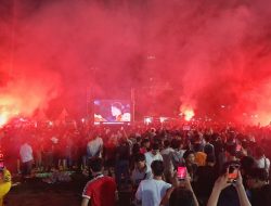 Nobar, Masyarakat Kendal Antusias Dukung Timnas Indonesia